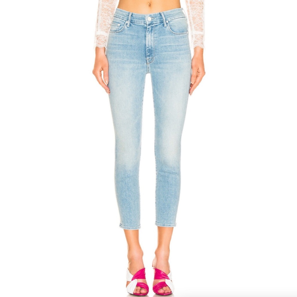 Mother The Looker Crop Jeans Swimming Pool Sunday Size 25